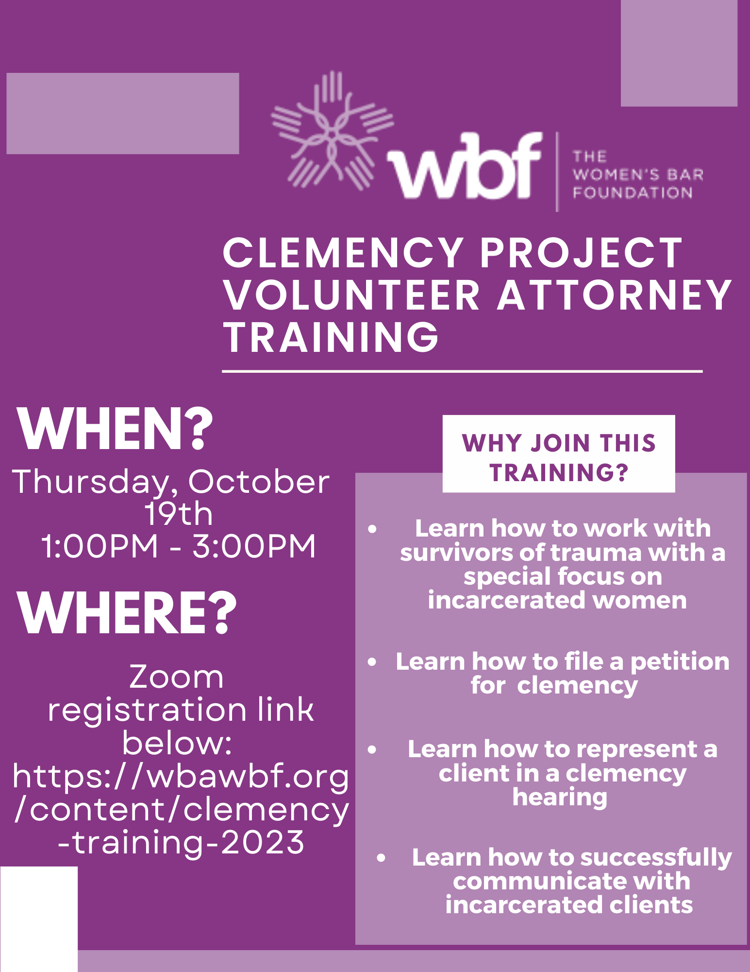 Clemency Training