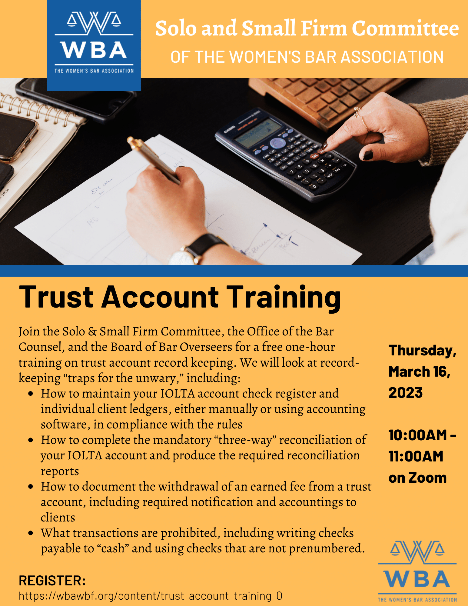Trust Account Training